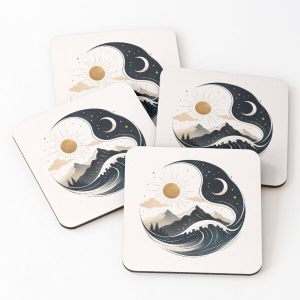 Item preview, Sun Moon Ocean Mountain Yin Yang designed and sold by Punch-E415.