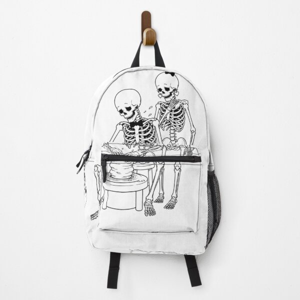 Item preview, Skeleton Couple Making Pottery Together designed and sold by Qenlo.