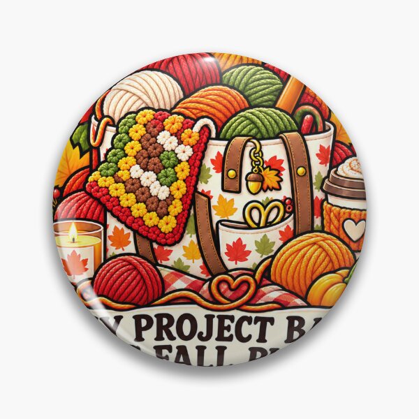 Item preview, My Project Bag Has Fall Plans Crochet designed and sold by supertae.