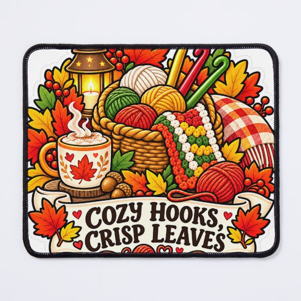Item preview, Cozy Hooks Crisp Leaves Autumn Crochet designed and sold by supertae.