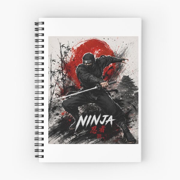 Item preview, Crimson Blade Ninja – Japanese Shinobi Katana Art designed and sold by Japan Design Villa725.