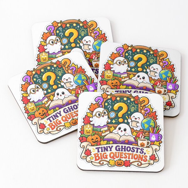 Item preview, Tiny Ghosts Big Questions Preschool Halloween designed and sold by supertae.