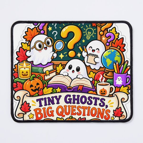 Item preview, Tiny Ghosts Big Questions Preschool Halloween designed and sold by supertae.