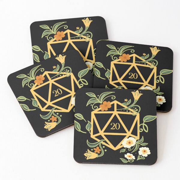 Item preview, Plants Lovers Polyhedral D20s Dice Tabletop Rpg designed and sold by pinkeyatur.