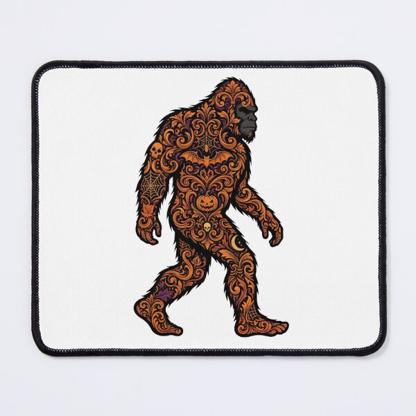Item preview, Damask Halloween Bigfoot - Cute Aesthetic Sasquatch Kawaii Vibes designed and sold by Spank My Yeti.