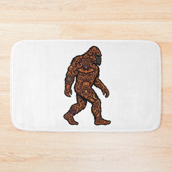 Item preview, Damask Halloween Bigfoot - Cute Aesthetic Sasquatch Kawaii Vibes designed and sold by Spank My Yeti.