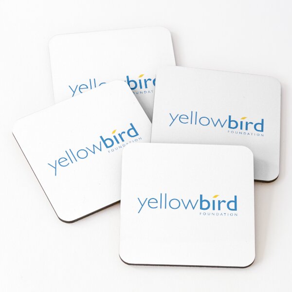 Item preview, YellowBird Foundation Blue Typographic Leaf Logo designed and sold by MaxAugusto.