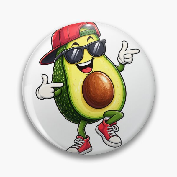 Artikelvorschau, Lustiger, cooler Avocado-Cartoon mit Sonnenbrille | Niedliches Design für Avocado-Fans entworfen und verkauft von CreativeNest Prints.