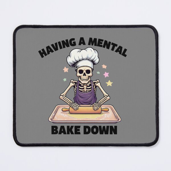 Item preview, Having a Mental Bake Down Funny Skeleton Chef T-Shirt - Sarcastic Baking Humor Gift designed and sold by FestivityFinds.