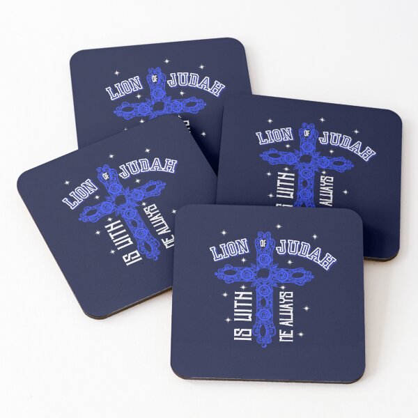 Item preview, Lord of Judah Is With Me - Jesus Inspirtional Quotes  - Retirement Gifts for Mom Navy Blue designed and sold by Doiemacreations.