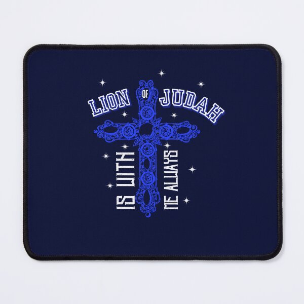Item preview, Lord of Judah Is With Me - Jesus Inspirtional Quotes - Retirement Gifts for Mom Navy Blue designed and sold by Doiemacreations.