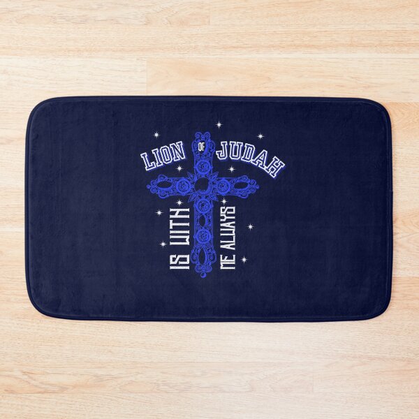 Item preview, Lord of Judah Is With Me - Jesus Inspirtional Quotes  - Retirement Gifts for Mom Navy Blue designed and sold by Doiemacreations.