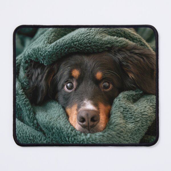 Item preview, Bernese Mountain Dog in Blanket 01 designed and sold by Elisabeth Lucas.