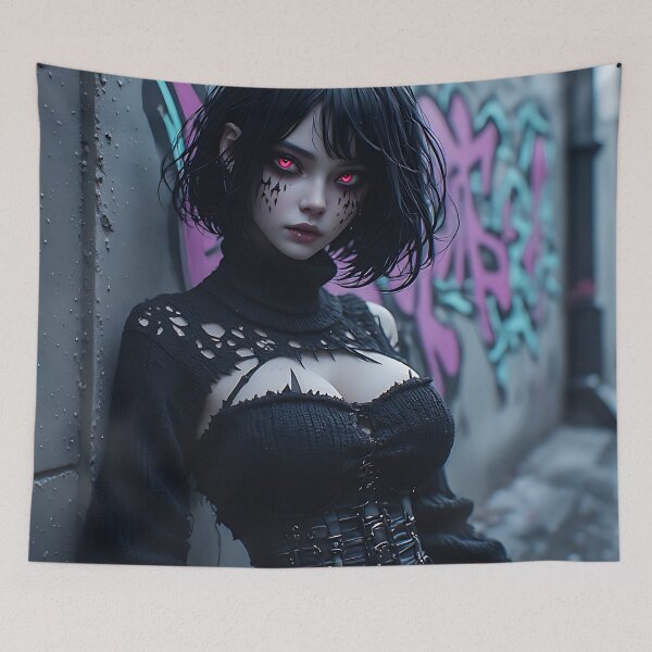 Item preview, Hot Goth Monster Girl Anime Woman Succubus Demon designed and sold by Your New Fixation.