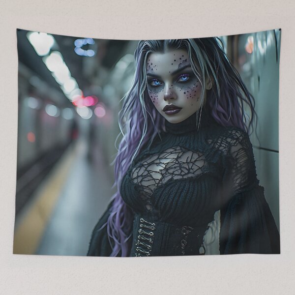 Item preview, Hot Goth Monster Girl Anime Woman Succubus Demon designed and sold by Your New Fixation.