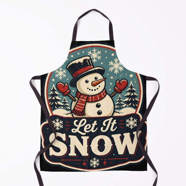 Item preview, Let It Snow Vintage Retro Badge Christmas Design designed and sold by RoyesButler.