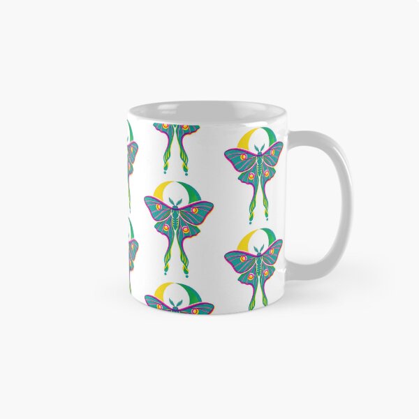Item preview, Luna Moth Three Color Risograph Print designed and sold by The Mellonaire.