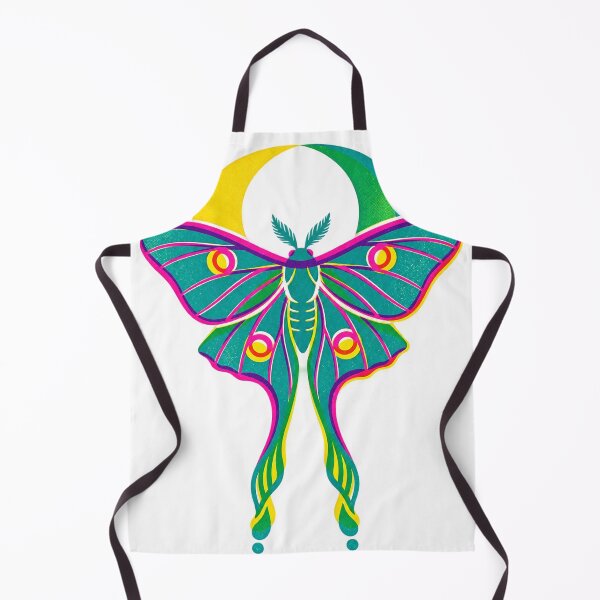 Item preview, Luna Moth Three Color Risograph Print designed and sold by The Mellonaire.