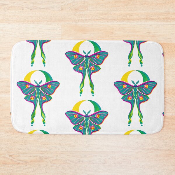 Item preview, Luna Moth Three Color Risograph Print designed and sold by The Mellonaire.