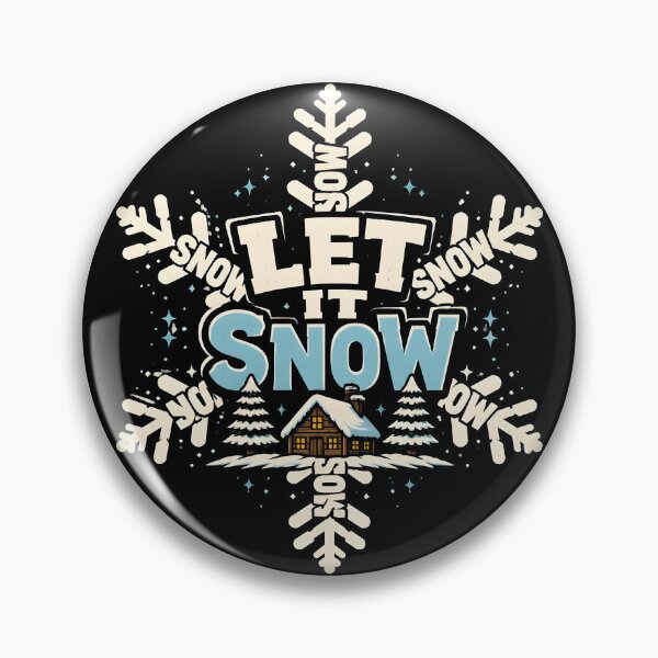 Item preview, Let It Snow Creative Quote Shape Christmas Design designed and sold by RoyesButler.