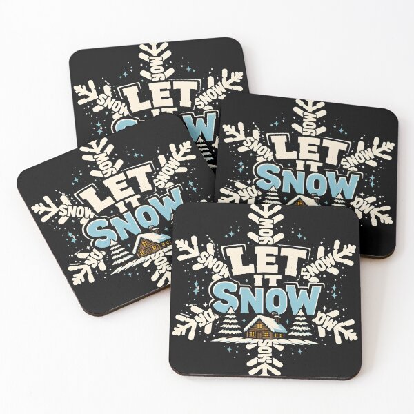 Item preview, Let It Snow Creative Quote Shape Christmas Design designed and sold by RoyesButler.