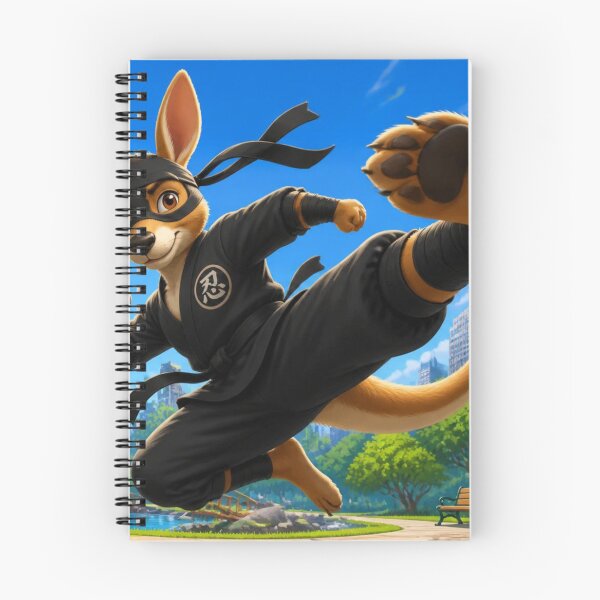 Item preview, Action Ninja Kangaroo Martial Arts designed and sold by LAURELYDESIGNS.