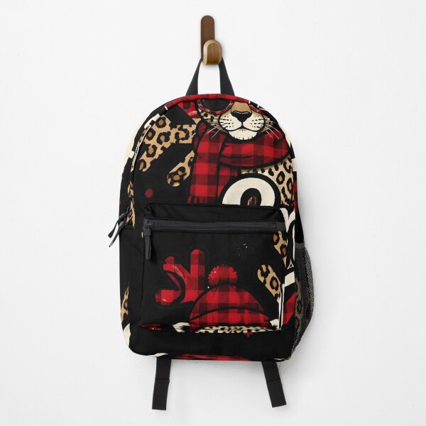 Item preview, Let It Snow Leopard and Red Plaid Christmas Design designed and sold by RoyesButler.