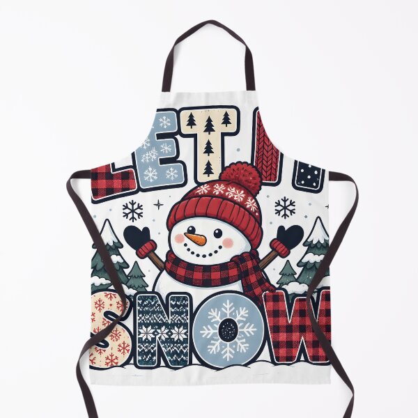 Item preview, Let It Snow Mixed Pattern Typography Christmas Design designed and sold by RoyesButler.