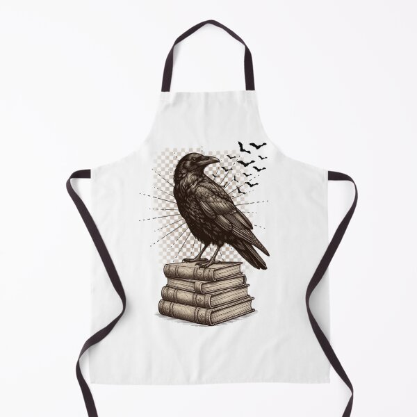 Item preview, Raven's Study - Vintage Gothic Bookwormon Books with Bats designed and sold by NatMadCow Designs.