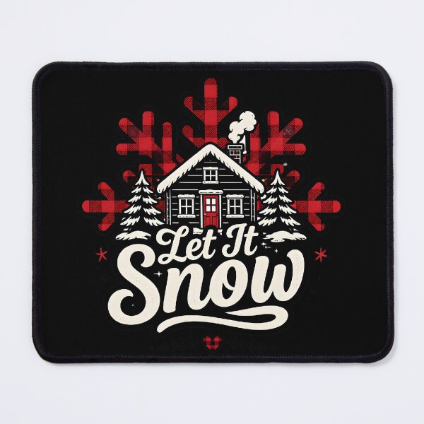 Item preview, Let It Snow Buffalo Check Farmhouse Christmas Design designed and sold by RoyesButler.