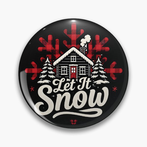 Item preview, Let It Snow Buffalo Check Farmhouse Christmas Design designed and sold by RoyesButler.