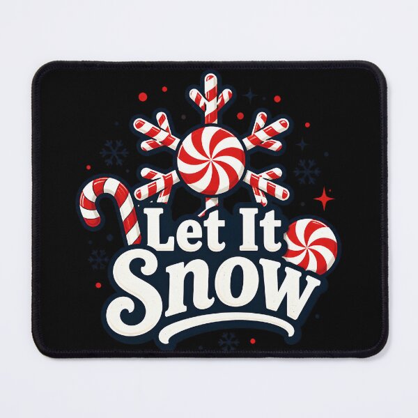 Item preview, Let It Snow Candy Cane and Peppermint Christmas Design designed and sold by RoyesButler.