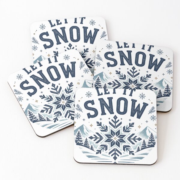 Item preview, Let It Snow Nordic Scandinavian Christmas Design designed and sold by RoyesButler.