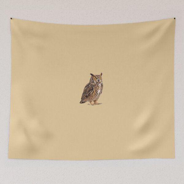 Item preview, Great Horned Owl Profile Portrait designed and sold by ArunDandiboina.