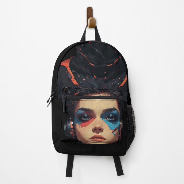Item preview, uturistic Cyberpunk Girl Portrait designed and sold by UrbanPrts.