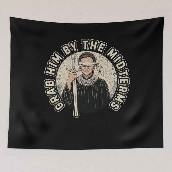Item preview, Grab Him By The Midterms Lady Justice Political Vote designed and sold by SEINENGAPPI19.