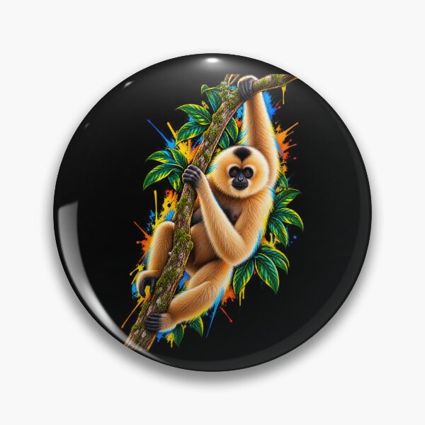 Item preview, Hainan Gibbon Primate Pop Art designed and sold by redsharkuk.