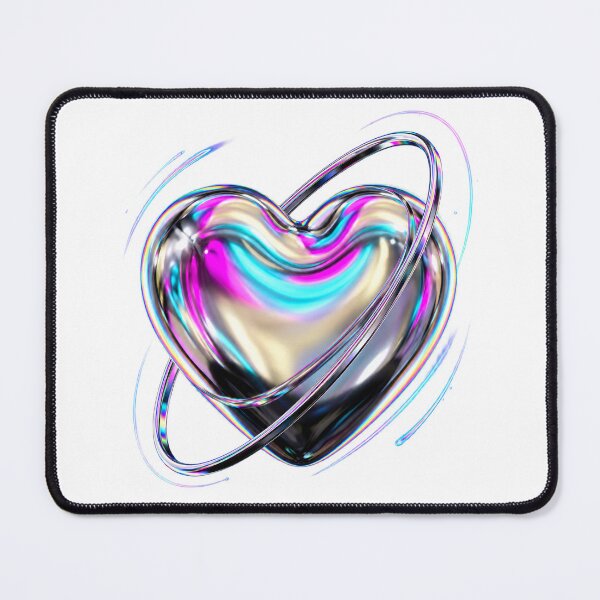 Item preview, Liquid Chrome Y2K Heart 3D Render designed and sold by The Mellonaire.
