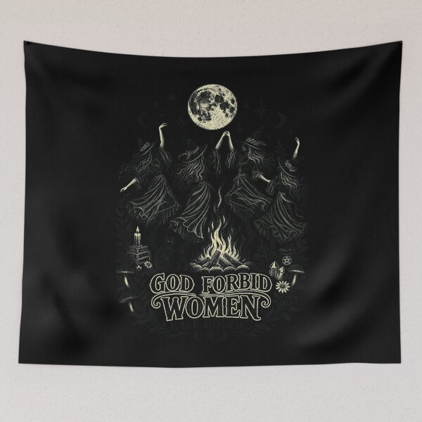 Item preview, God Forbid Women Have Hobbies Dancing Witches Vintage Meme designed and sold by SEINENGAPPI19.