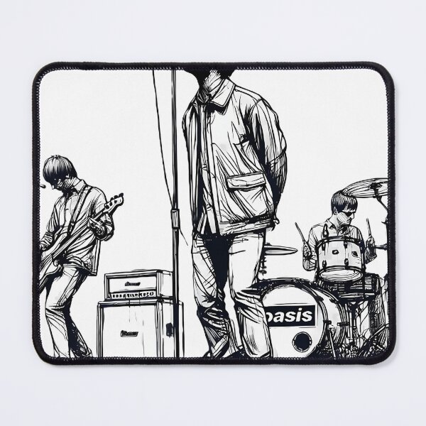 Item preview, Minimalist Line Of Oasis Performing  Britpop Band designed and sold by kito23shop.