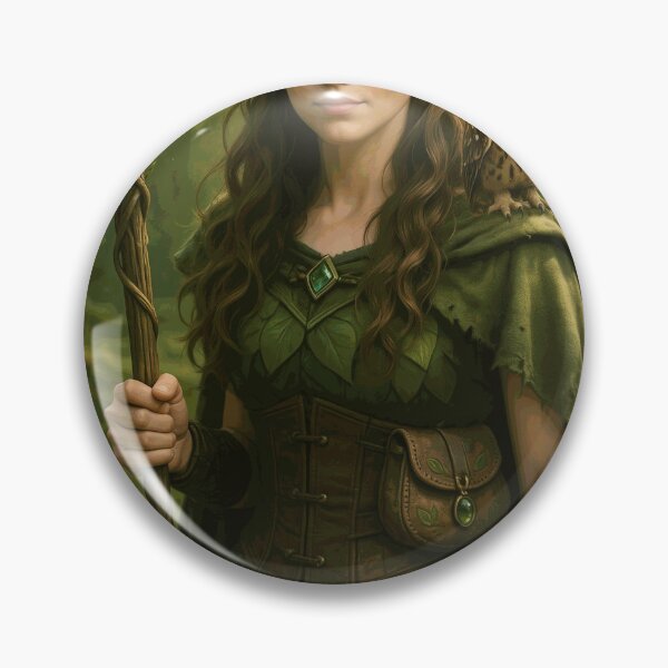Item preview, Forest Elf Guardian With Owl and Crystal Staff designed and sold by CorwinMina.