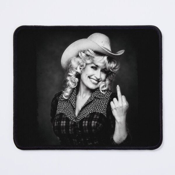 Item preview, Dolly Parton Middle Finger Funny Vintage Portrait designed and sold by yashuna.