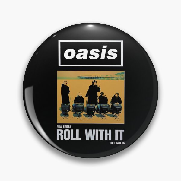 Item preview, Oasis Roll With It Single Poster Vintage T-Shirt designed and sold by TimAWarner.