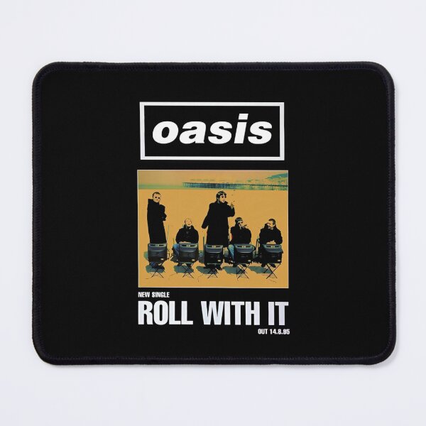 Item preview, Oasis Roll With It Single Poster Vintage T-Shirt designed and sold by TimAWarner.