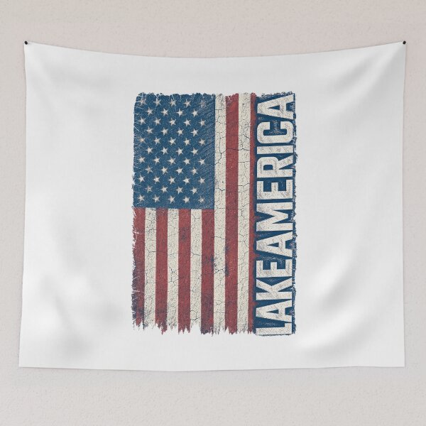 Item preview, Vintage Lake America Flag for Men Women Kids designed and sold by SEINENGAPPI23.
