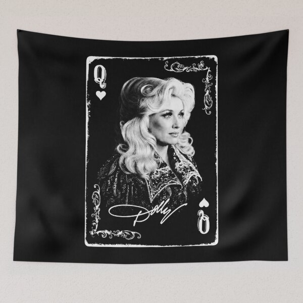 Item preview, Dolly Parton Queen Of Hearts Playing Card Signature Retro designed and sold by yashuna.