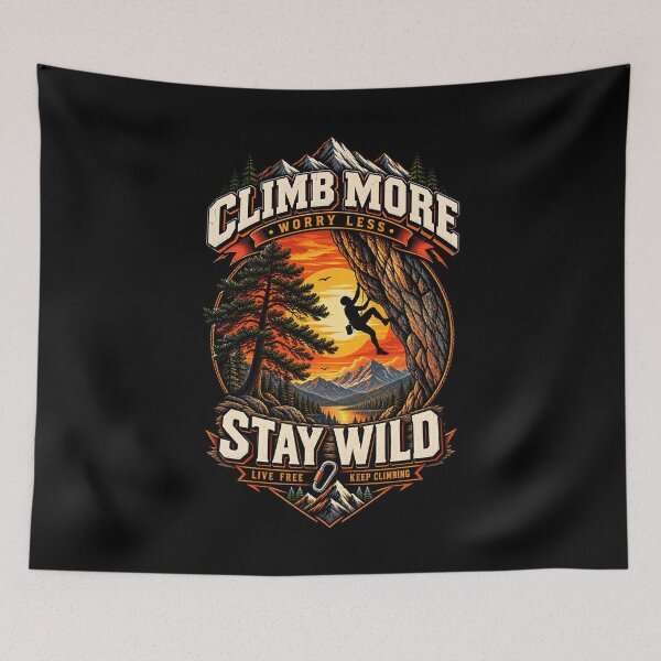 Item preview, climb more worry less designed and sold by rebahandulu.