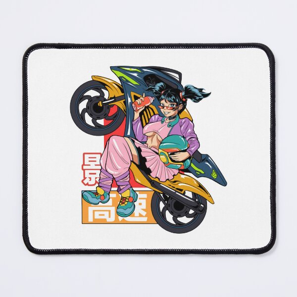 Item preview, Anime Girl Motorcycle Rider Cyberpunk Streetwear Graphic designed and sold by Hnsstudio51.