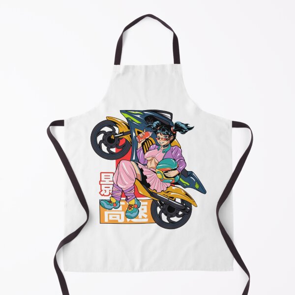 Item preview, Anime Girl Motorcycle Rider Cyberpunk Streetwear Graphic designed and sold by Hnsstudio51.