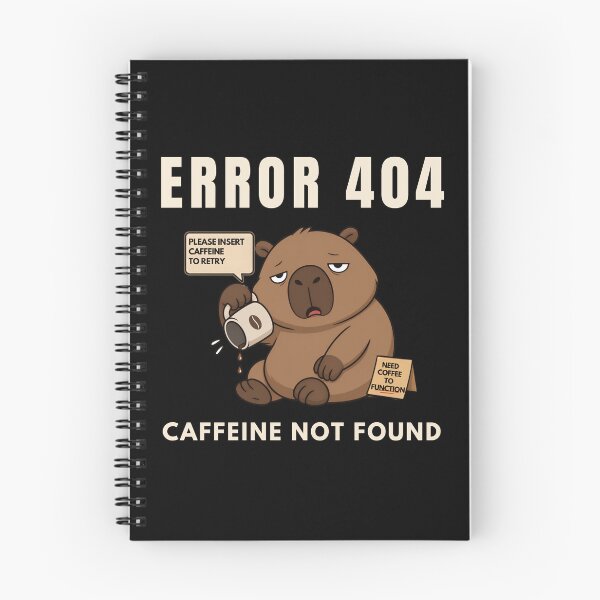 Item preview, Capybara 404 Caffeine Not Found Coffee Humor designed and sold by SimplyDraftShop.